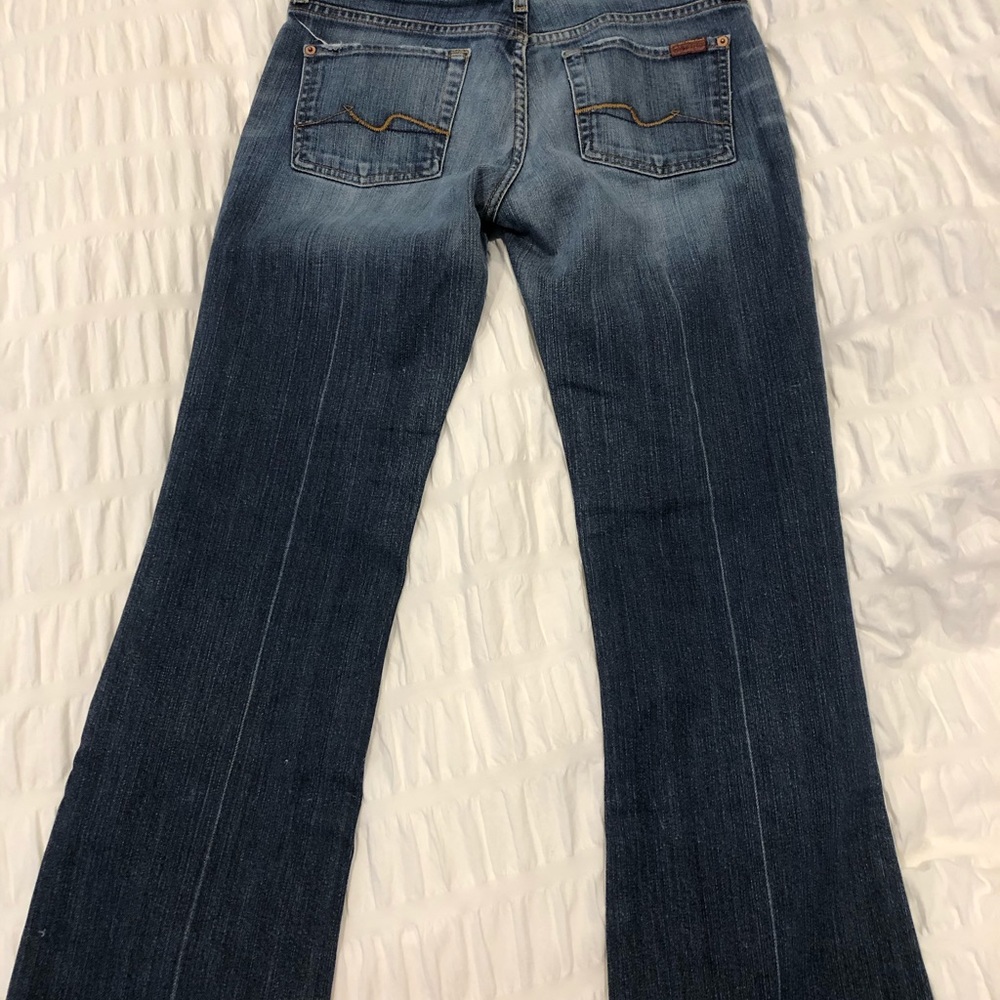 7 for all mankind front elastic waist bootcut